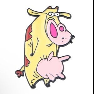 Cow and Chicken 1997 Comedy, Cow Enamel Pin